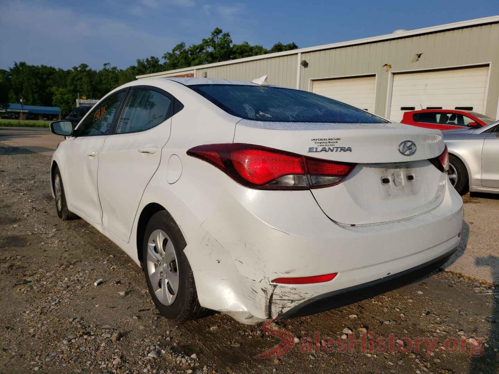 5NPDH4AE9GH751848 2016 HYUNDAI ELANTRA