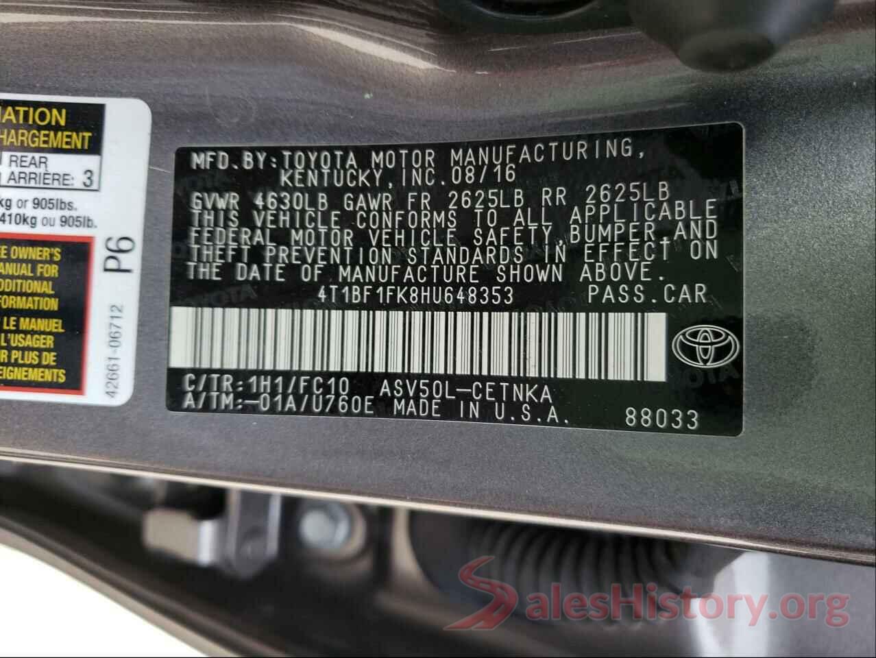 4T1BF1FK8HU648353 2017 TOYOTA CAMRY