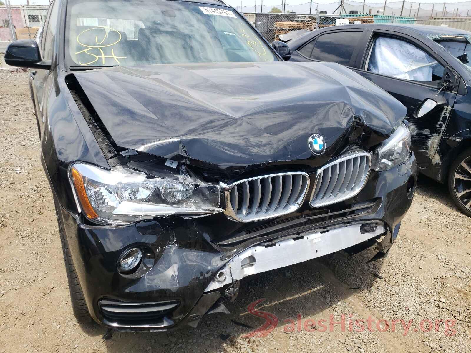 5UXWZ7C39H0X40347 2017 BMW X3