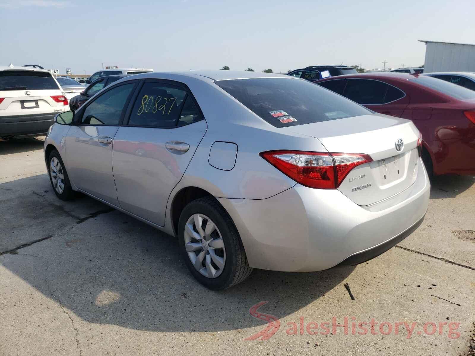 5YFBURHE8GP507164 2016 TOYOTA COROLLA