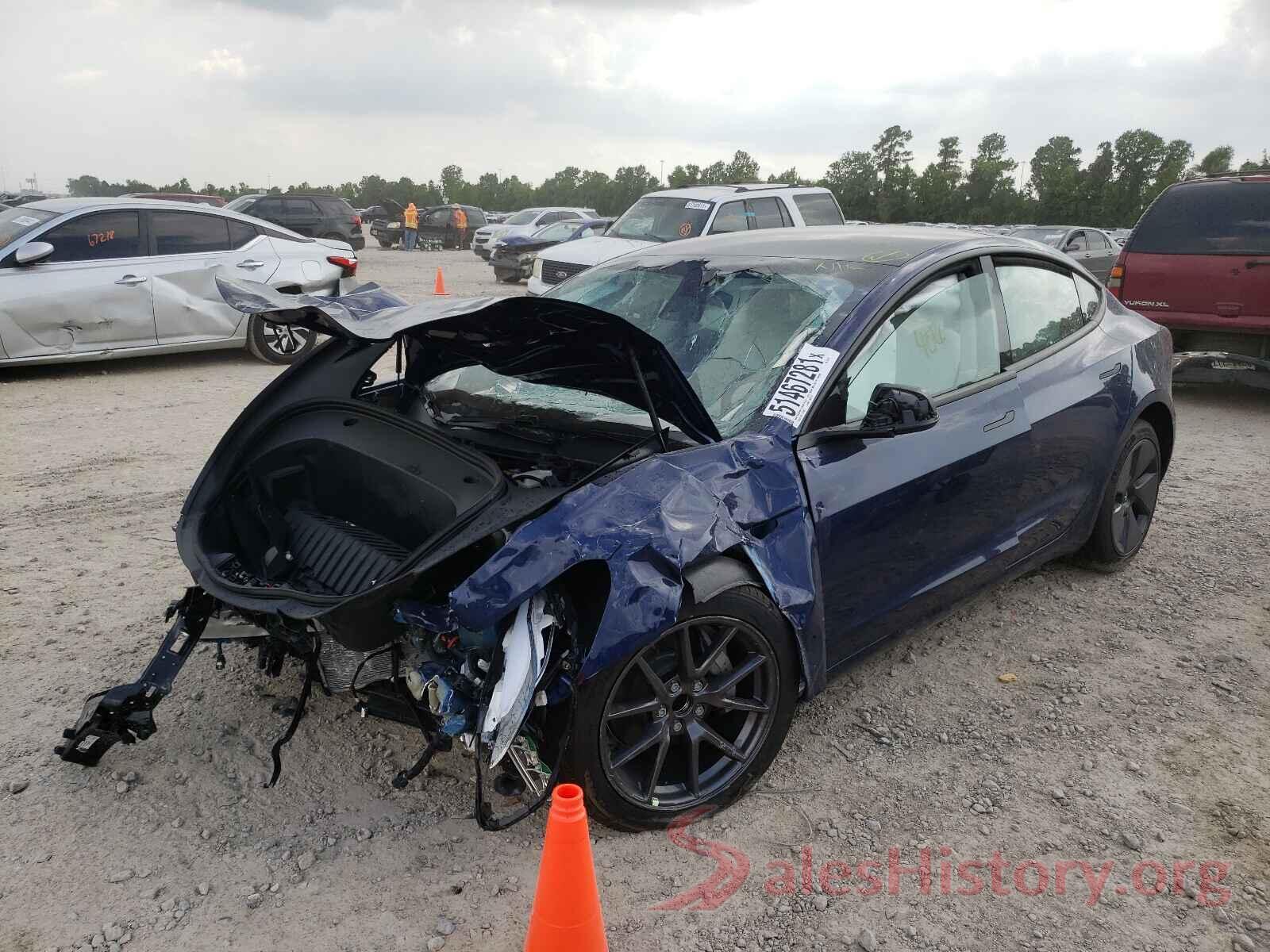 5YJ3E1EA9MF987422 2021 TESLA MODEL 3