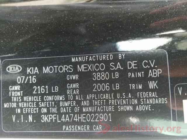 3KPFL4A74HE022901 2017 KIA FORTE