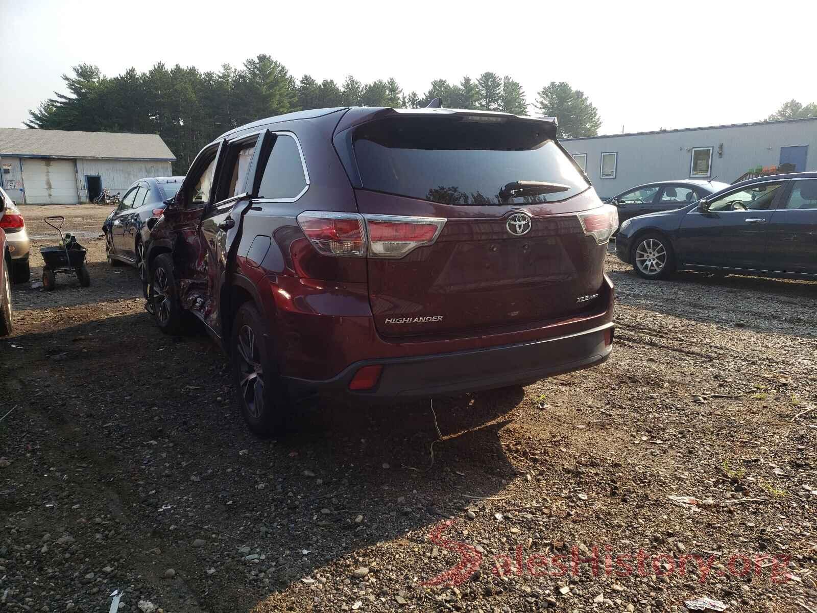 5TDJKRFH2GS259340 2016 TOYOTA HIGHLANDER