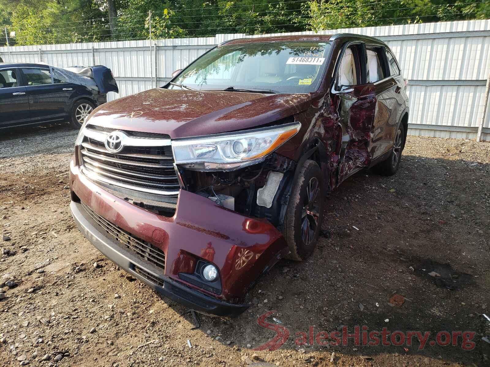 5TDJKRFH2GS259340 2016 TOYOTA HIGHLANDER