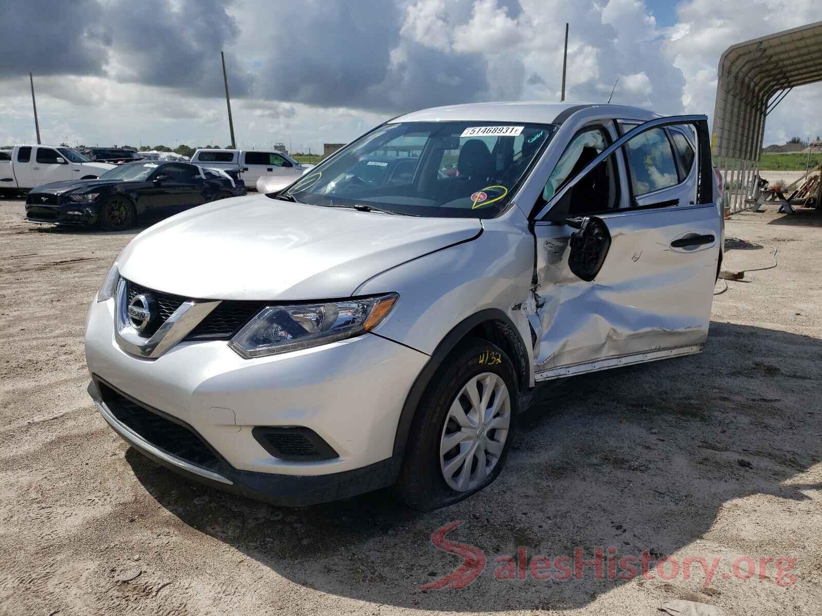 KNMAT2MV1GP674737 2016 NISSAN ROGUE