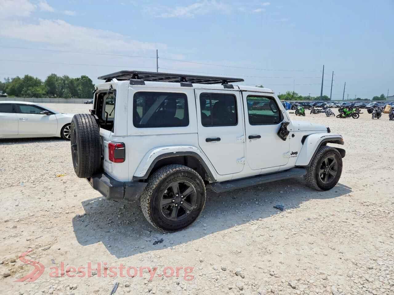 2020 JEEP WRANGLER VIN 1C4HJXEG3LW344437, right side view