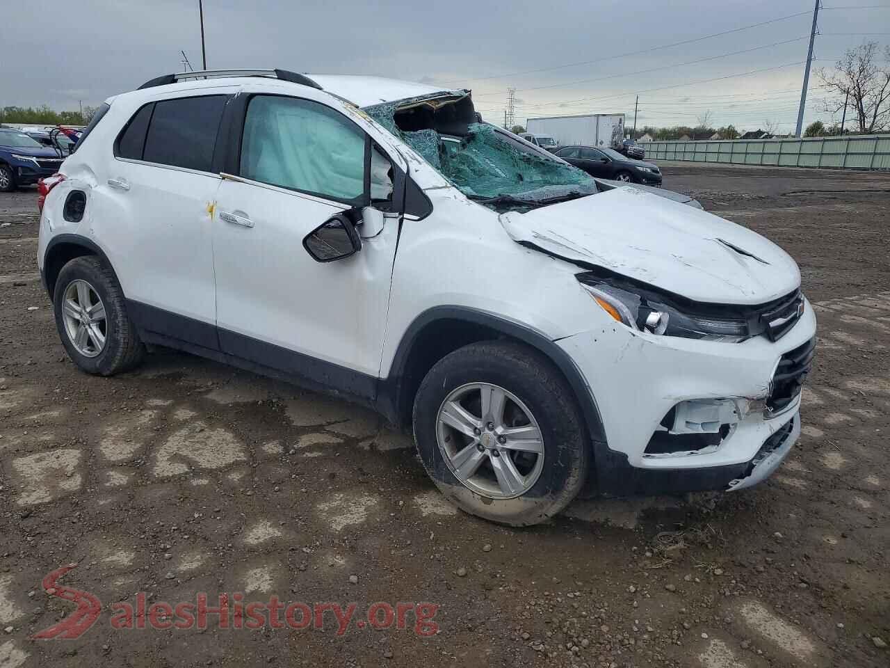 2020 CHEVROLET TRAX VIN KL7CJPSB5LB003838, rear 3/4 view