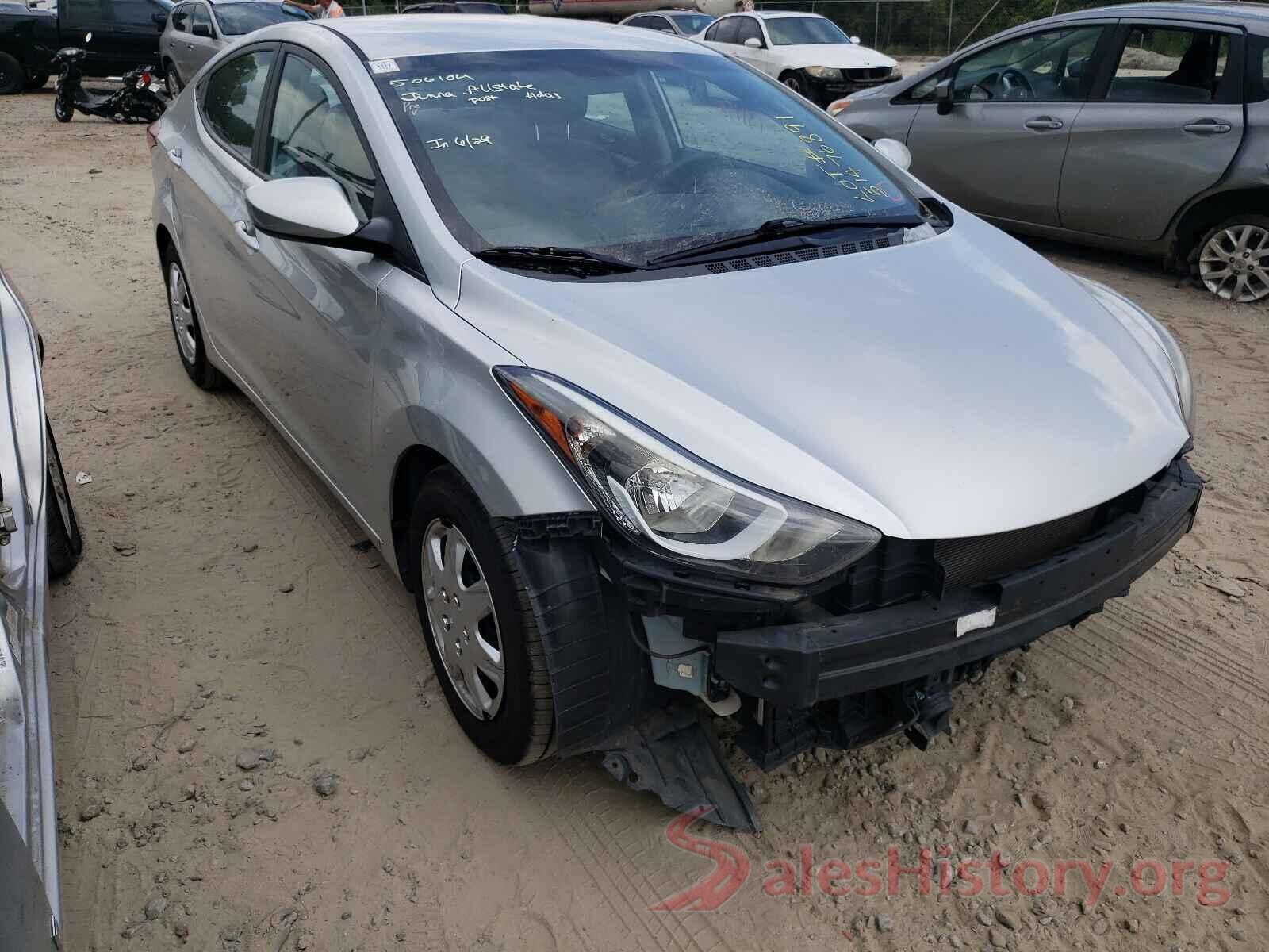 5NPDH4AE6GH676946 2016 HYUNDAI ELANTRA