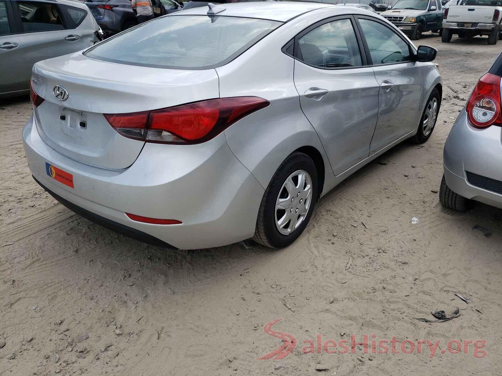 5NPDH4AE6GH676946 2016 HYUNDAI ELANTRA