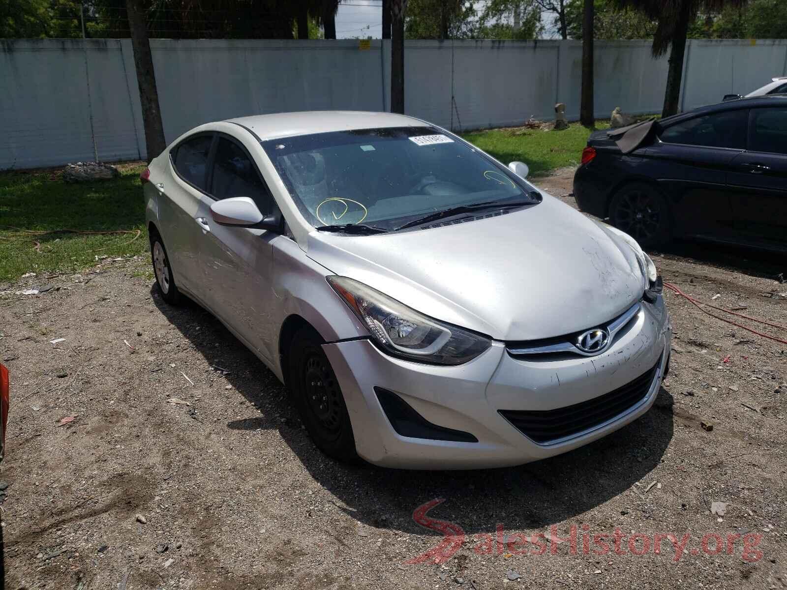 5NPDH4AE1GH751942 2016 HYUNDAI ELANTRA