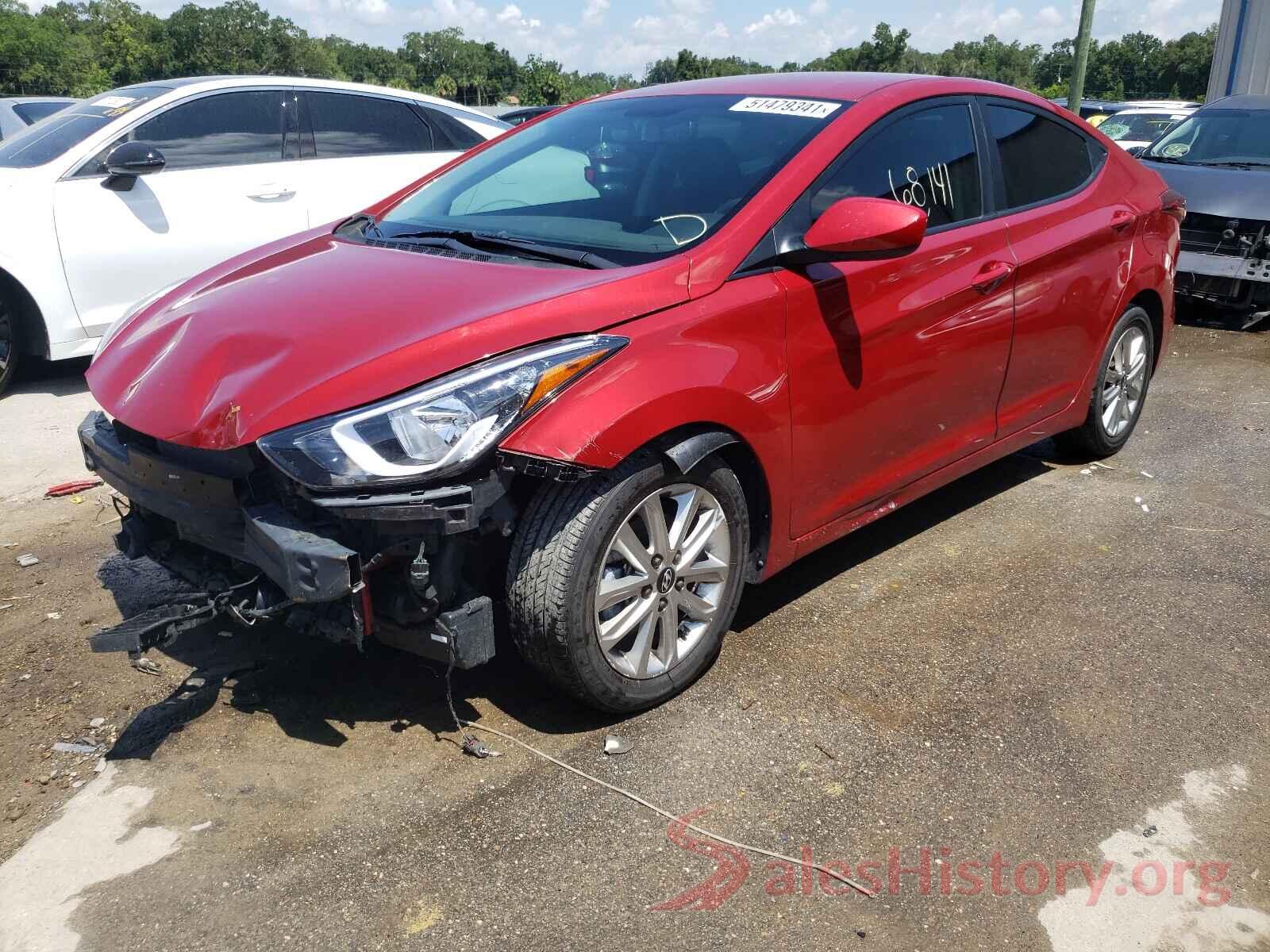 KMHDH4AE7GU623917 2016 HYUNDAI ELANTRA