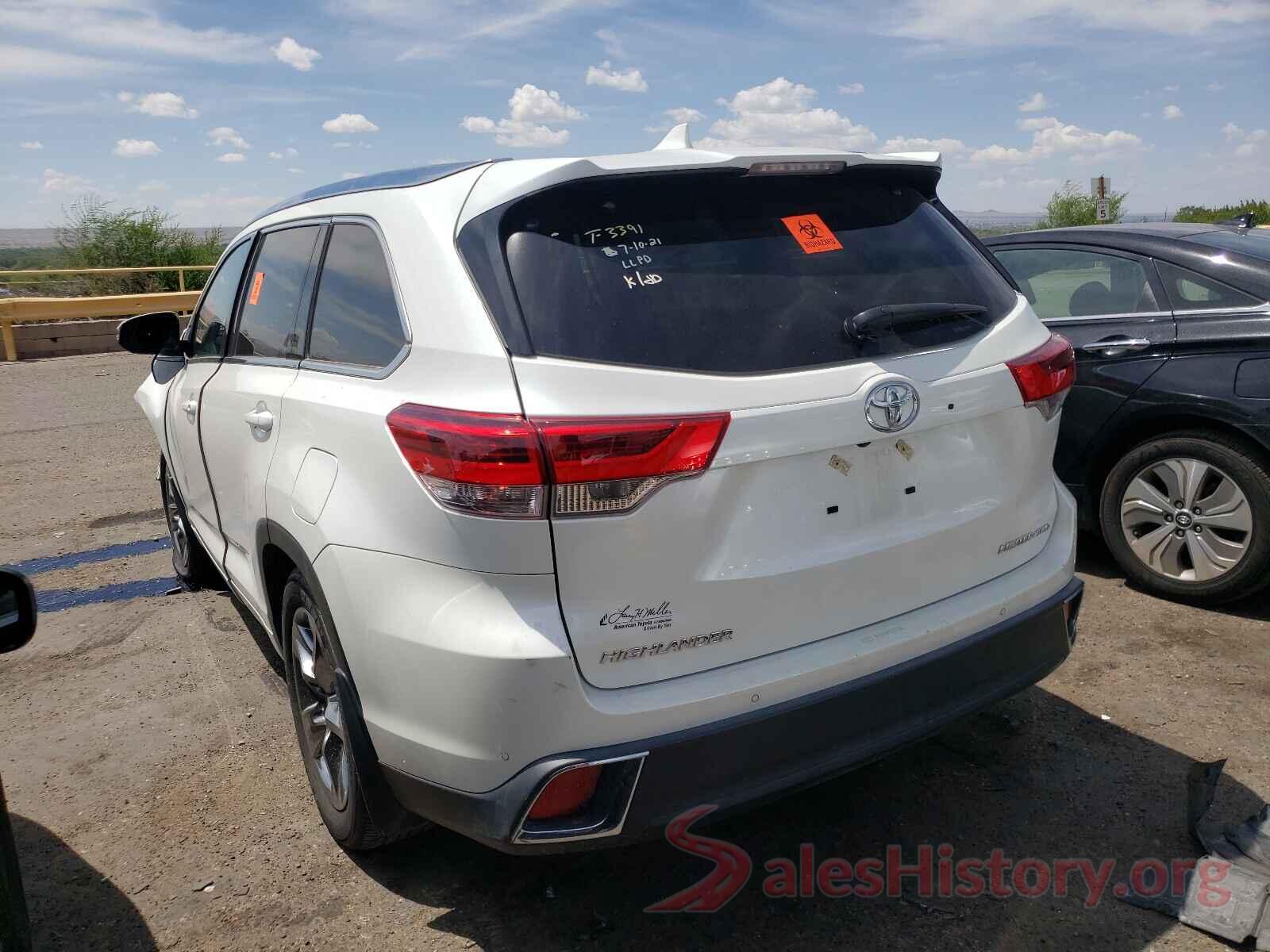 5TDDZRFH9KS946784 2019 TOYOTA HIGHLANDER