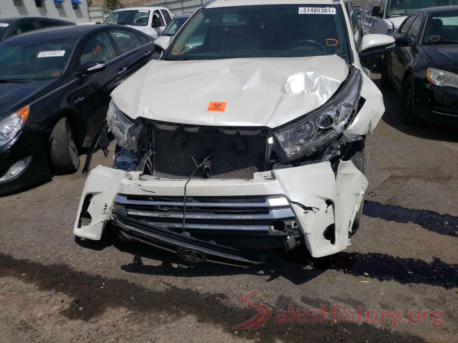 5TDDZRFH9KS946784 2019 TOYOTA HIGHLANDER