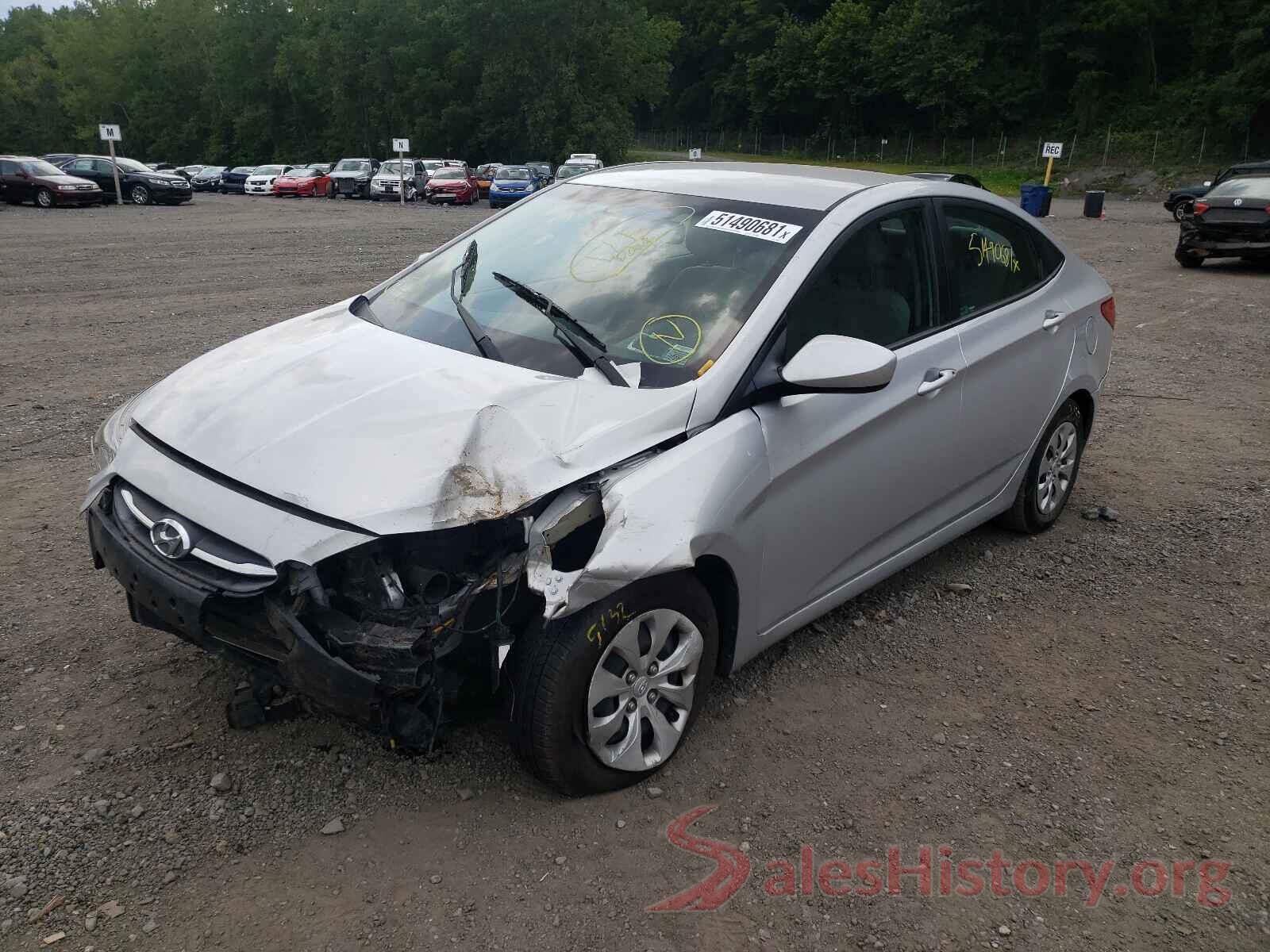 KMHCT4AE3GU143433 2016 HYUNDAI ACCENT