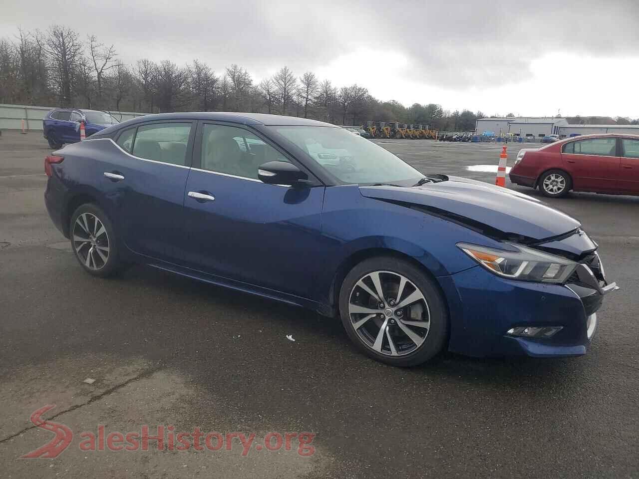 2018 NISSAN MAXIMA VIN 1N4AA6AP8JC367928, rear 3/4 view