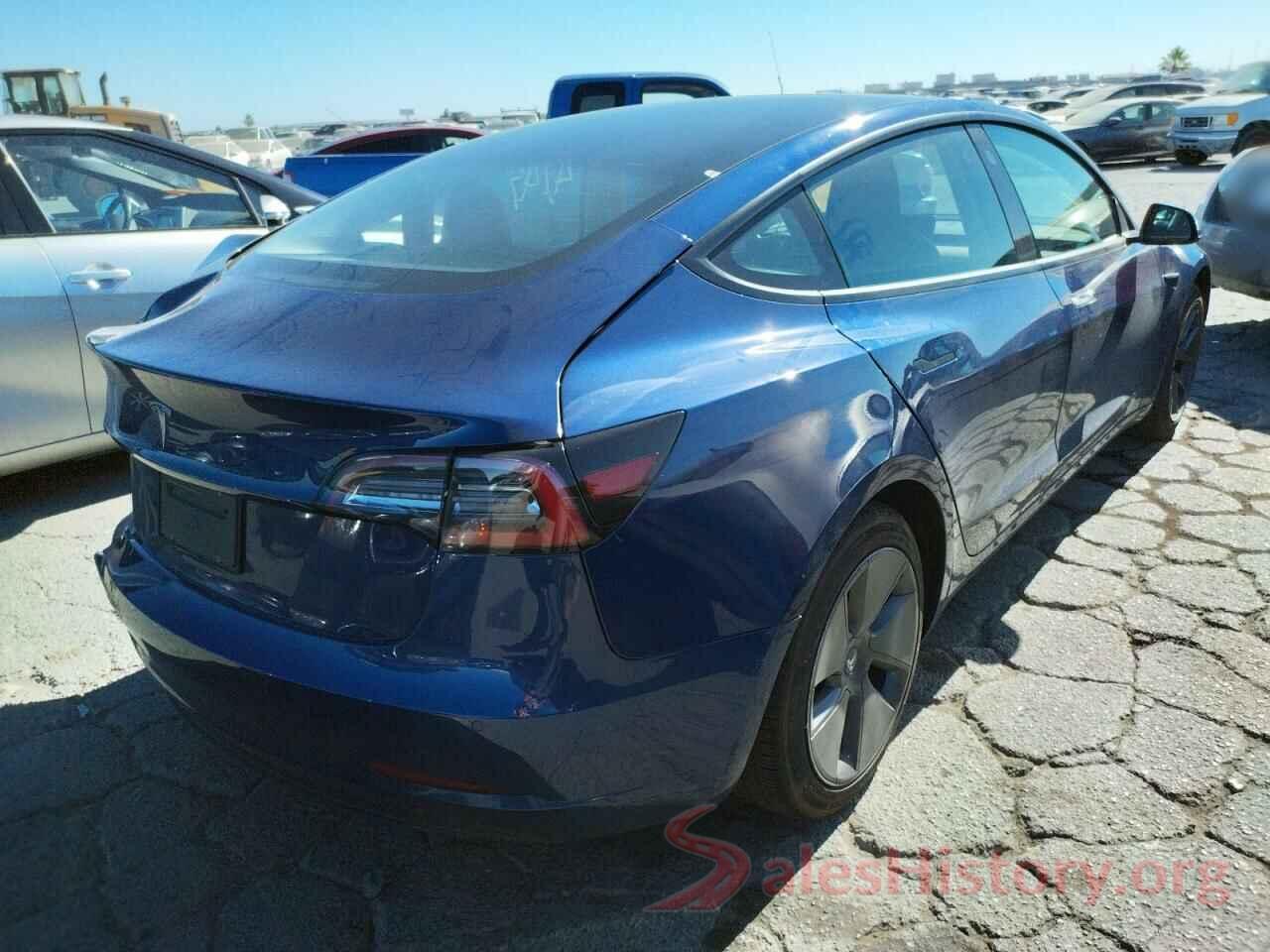 5YJ3E1EA0NF148163 2022 TESLA MODEL 3