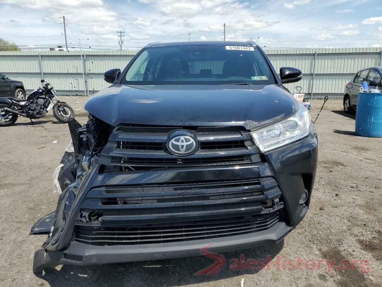 5TDJZRFH7KS595604 2019 TOYOTA HIGHLANDER