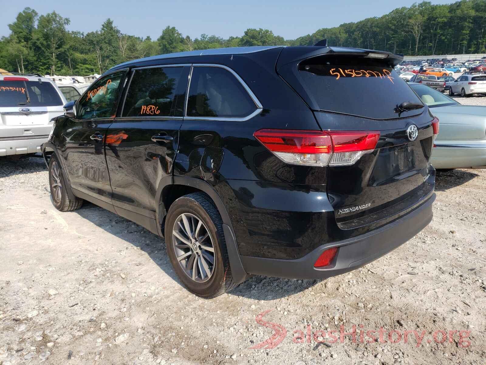 5TDJZRFH3KS925089 2019 TOYOTA HIGHLANDER