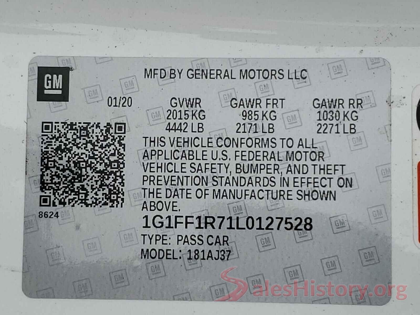 1G1FF1R71L0127528 2020 CHEVROLET CAMARO LZ