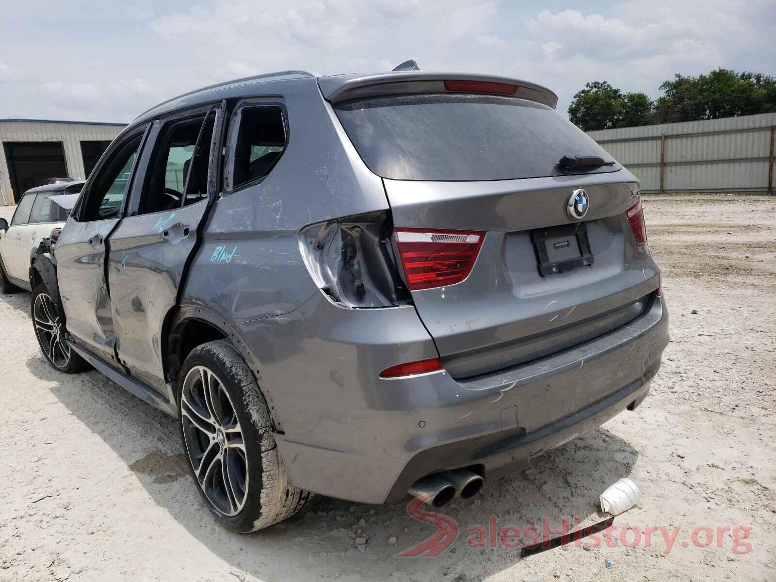 5UXWZ7C34H0X39607 2017 BMW X3