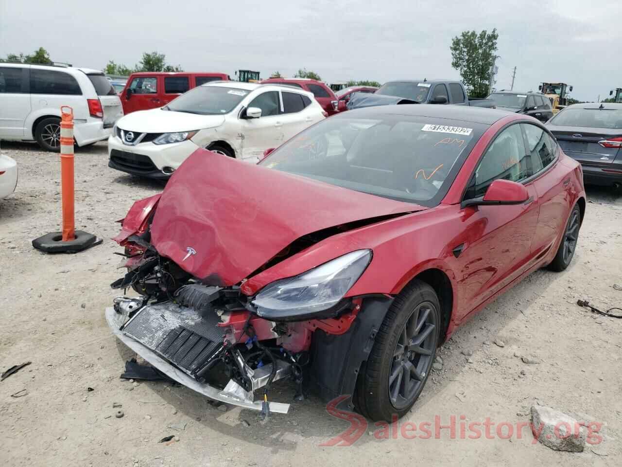 5YJ3E1EB1NF185473 2022 TESLA MODEL 3