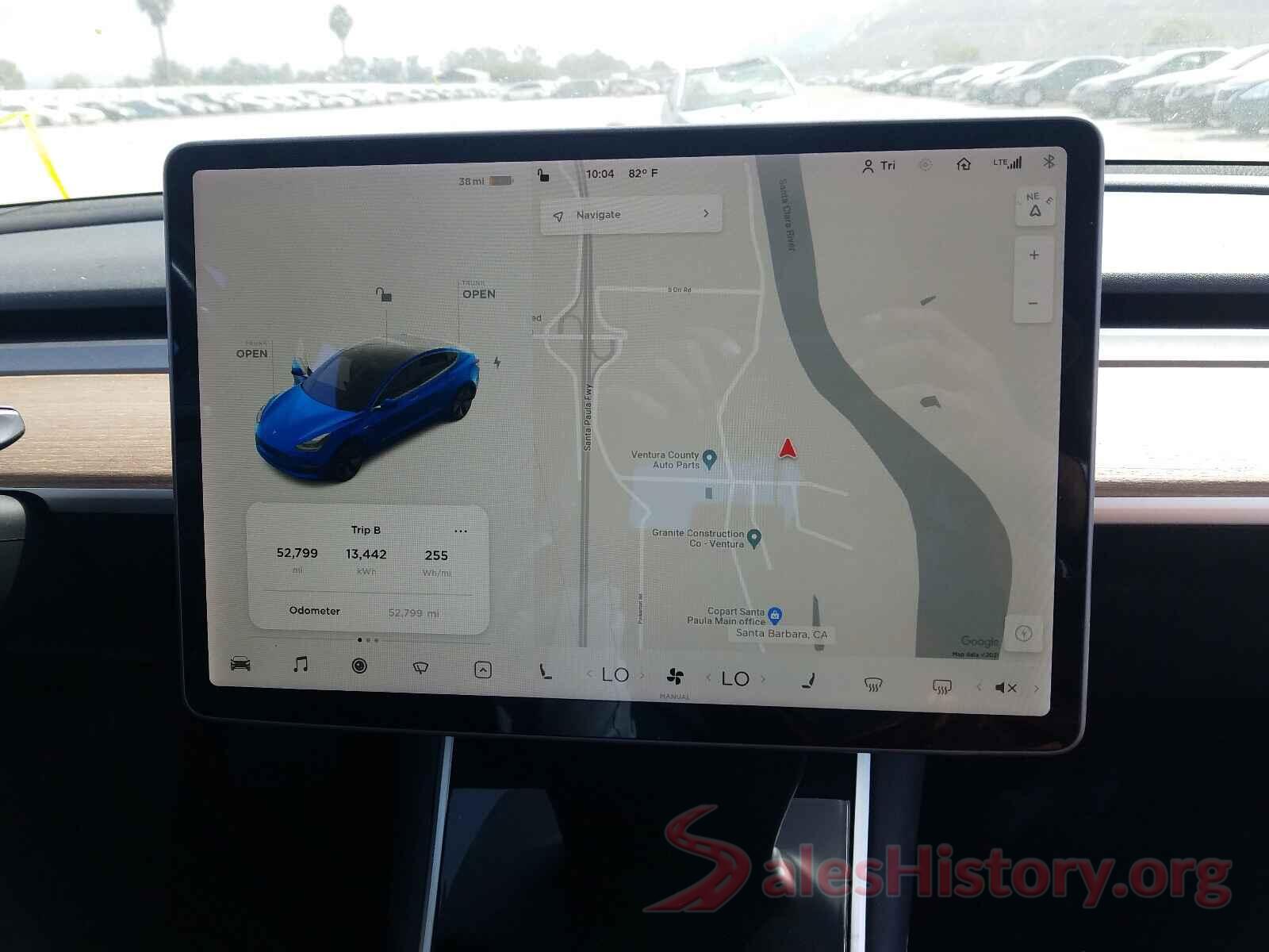 5YJ3E1EB0KF359478 2019 TESLA MODEL 3