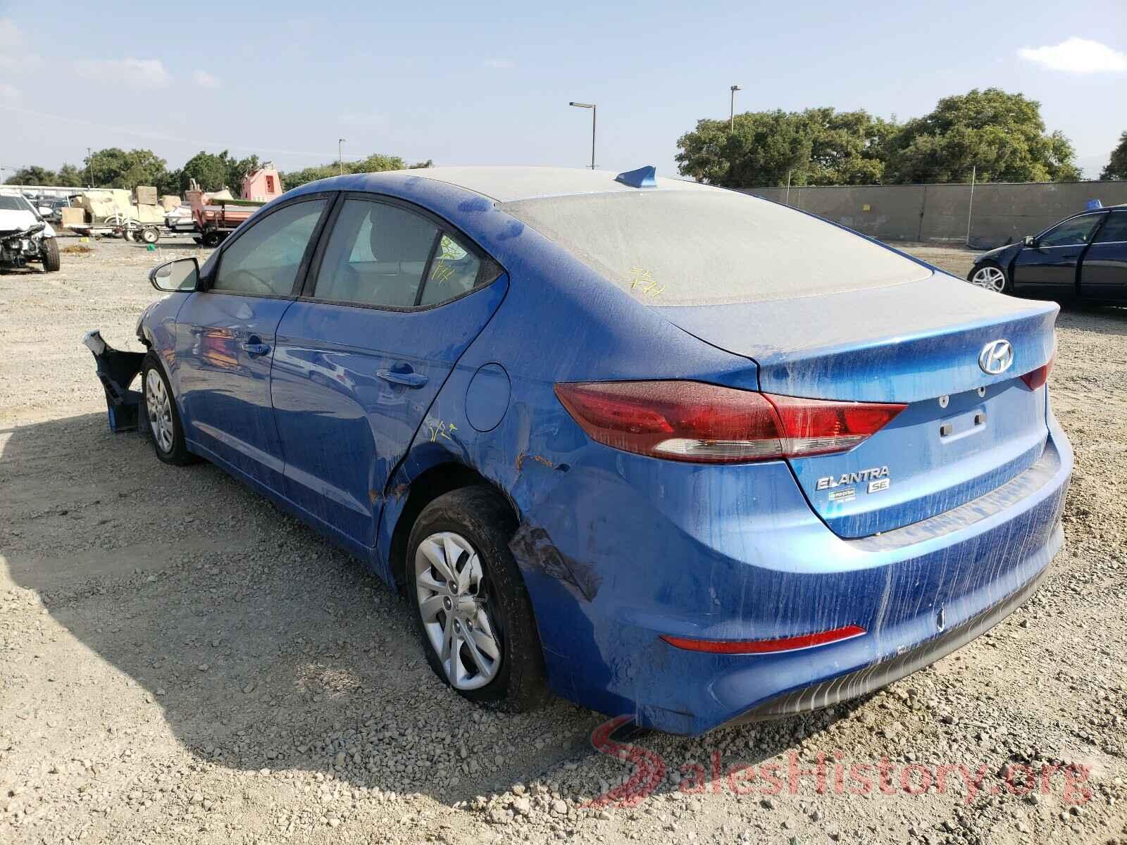 KMHD74LF9HU085974 2017 HYUNDAI ELANTRA