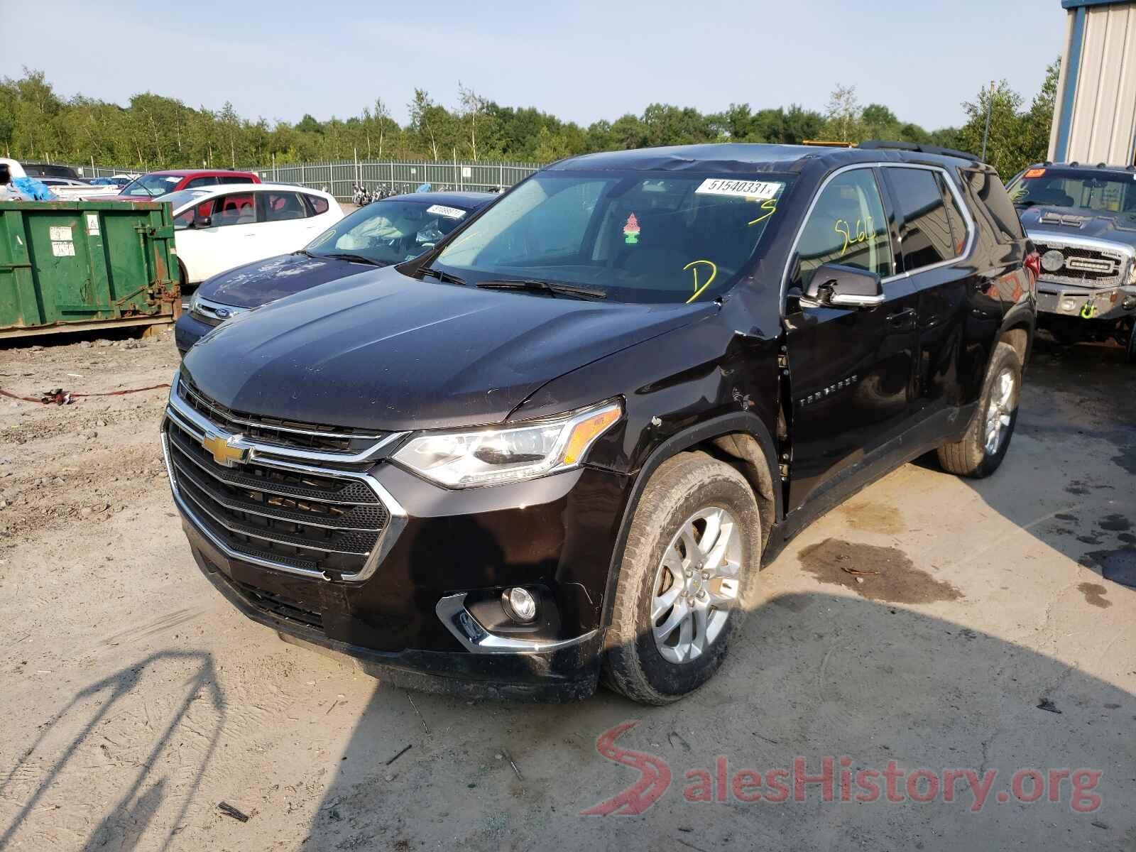 1GNERGKW2KJ190829 2019 CHEVROLET TRAVERSE