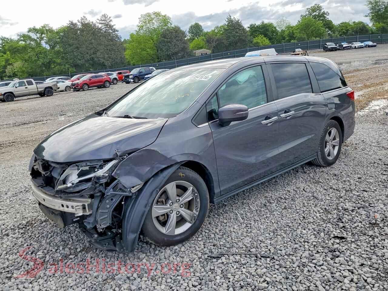 2018 HONDA ODYSSEY VIN 5FNRL6H72JB071660, auction photo