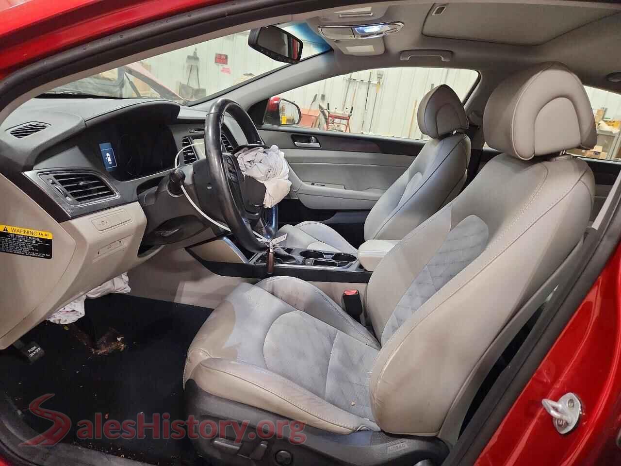 2017 HYUNDAI SONATA VIN 5NPE34AF2HH442686, engine bay