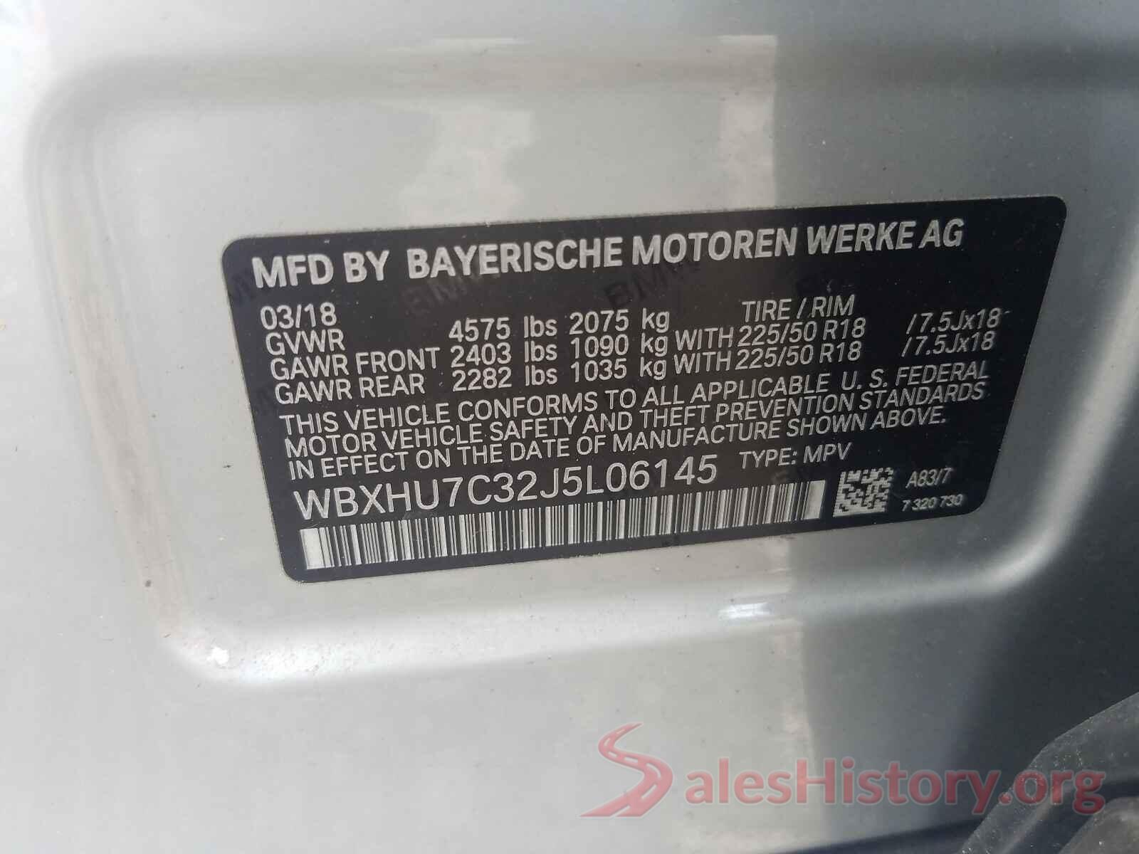 WBXHU7C32J5L06145 2018 BMW X1