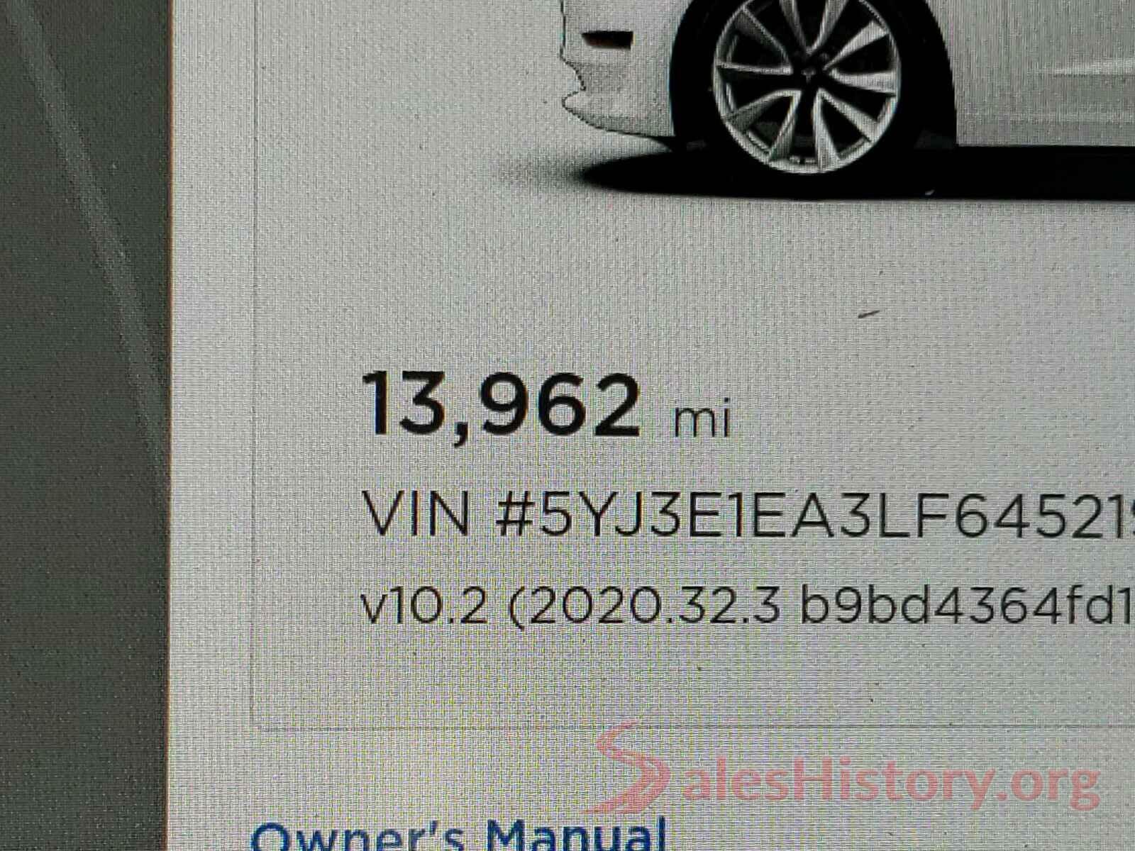 5YJ3E1EA3LF645219 2020 TESLA MODEL 3