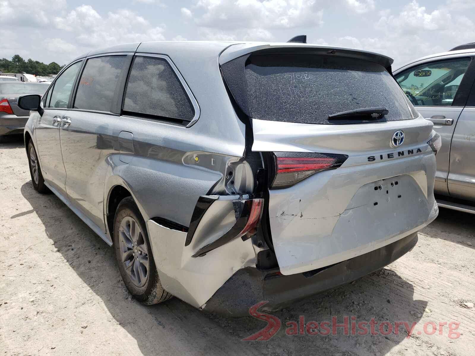 5TDKRKECXMS036858 2021 TOYOTA SIENNA