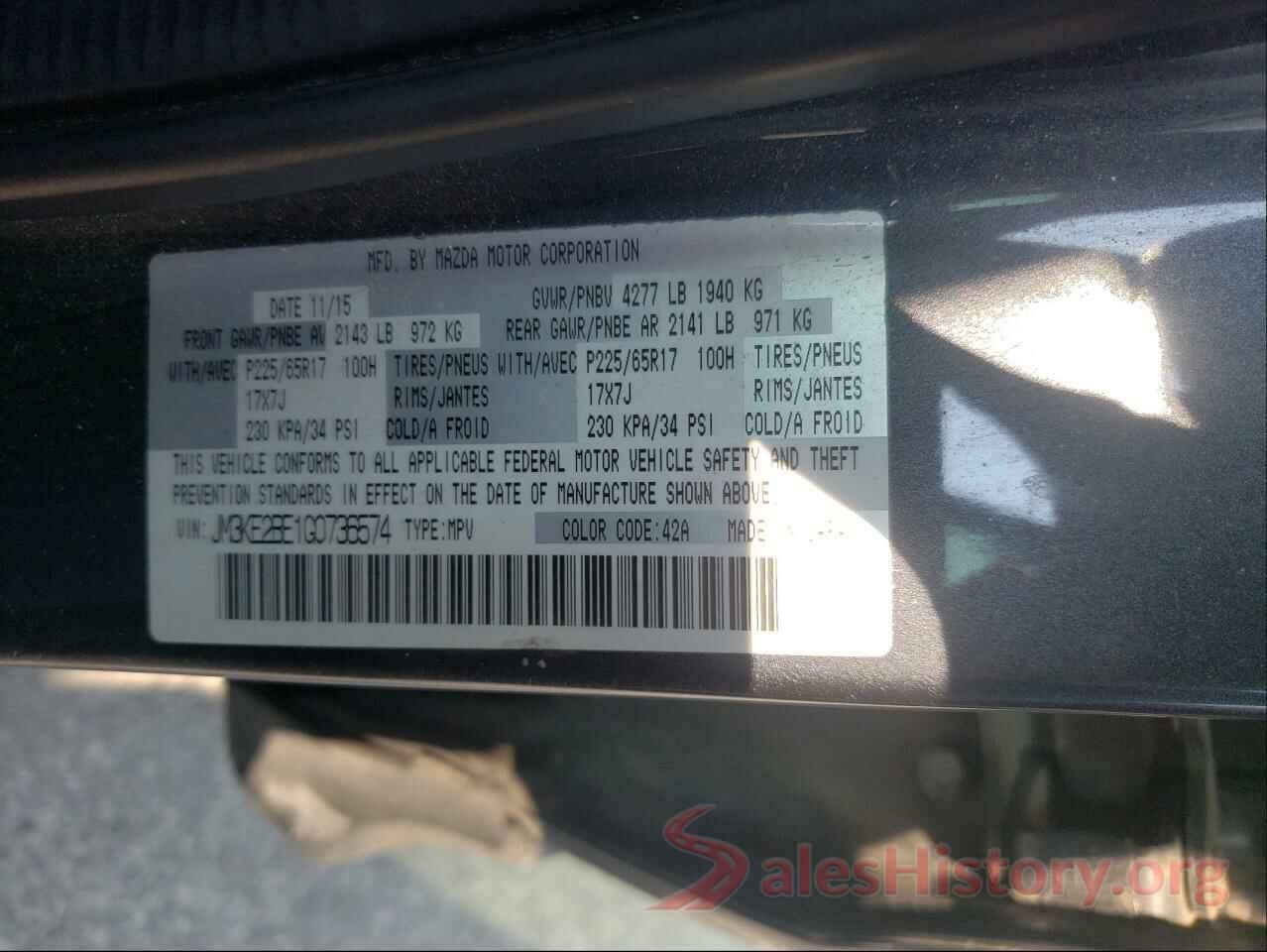 JM3KE2BE1G0736574 2016 MAZDA CX-5