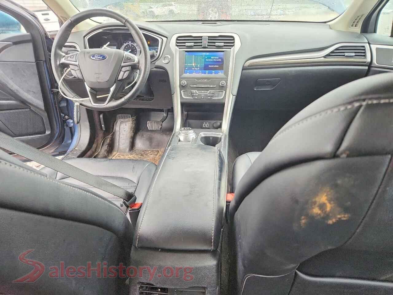 2019 FORD FUSION VIN 3FA6P0MU5KR147684, interior dashboard
