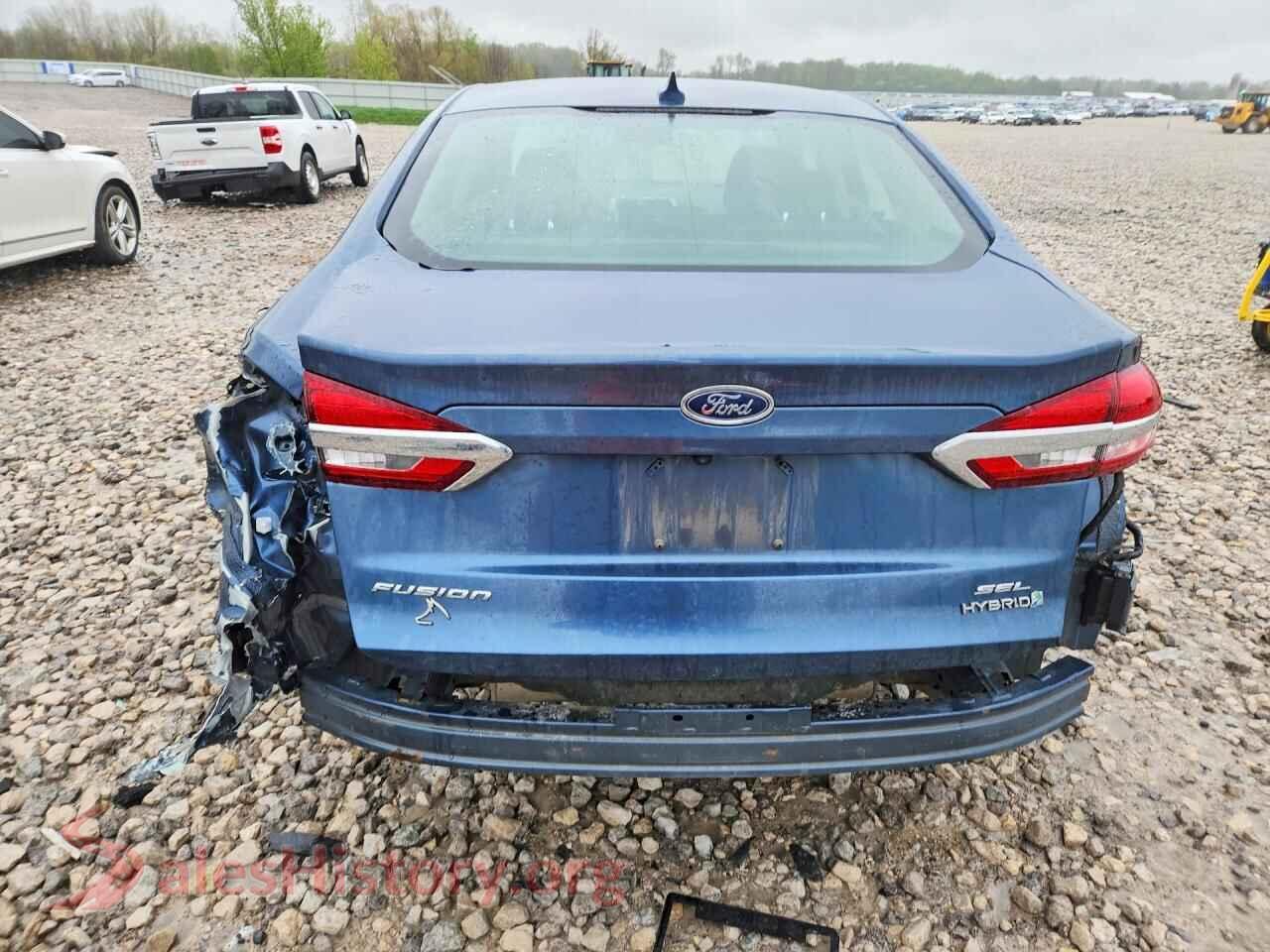 2019 FORD FUSION VIN 3FA6P0MU5KR147684, left side view