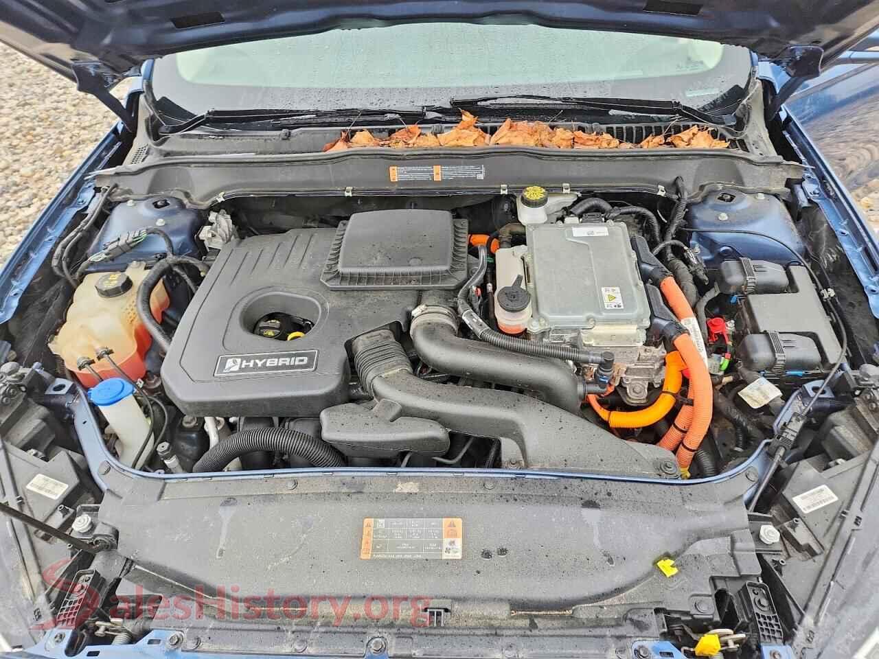 2019 FORD FUSION VIN 3FA6P0MU5KR147684, VIN plate