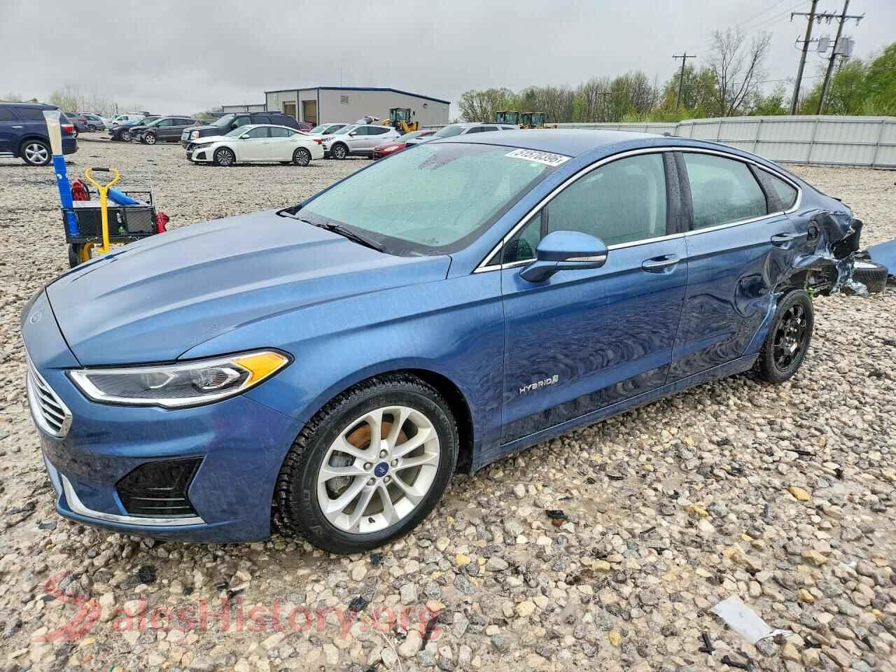 2019 FORD FUSION VIN 3FA6P0MU5KR147684, auction photo