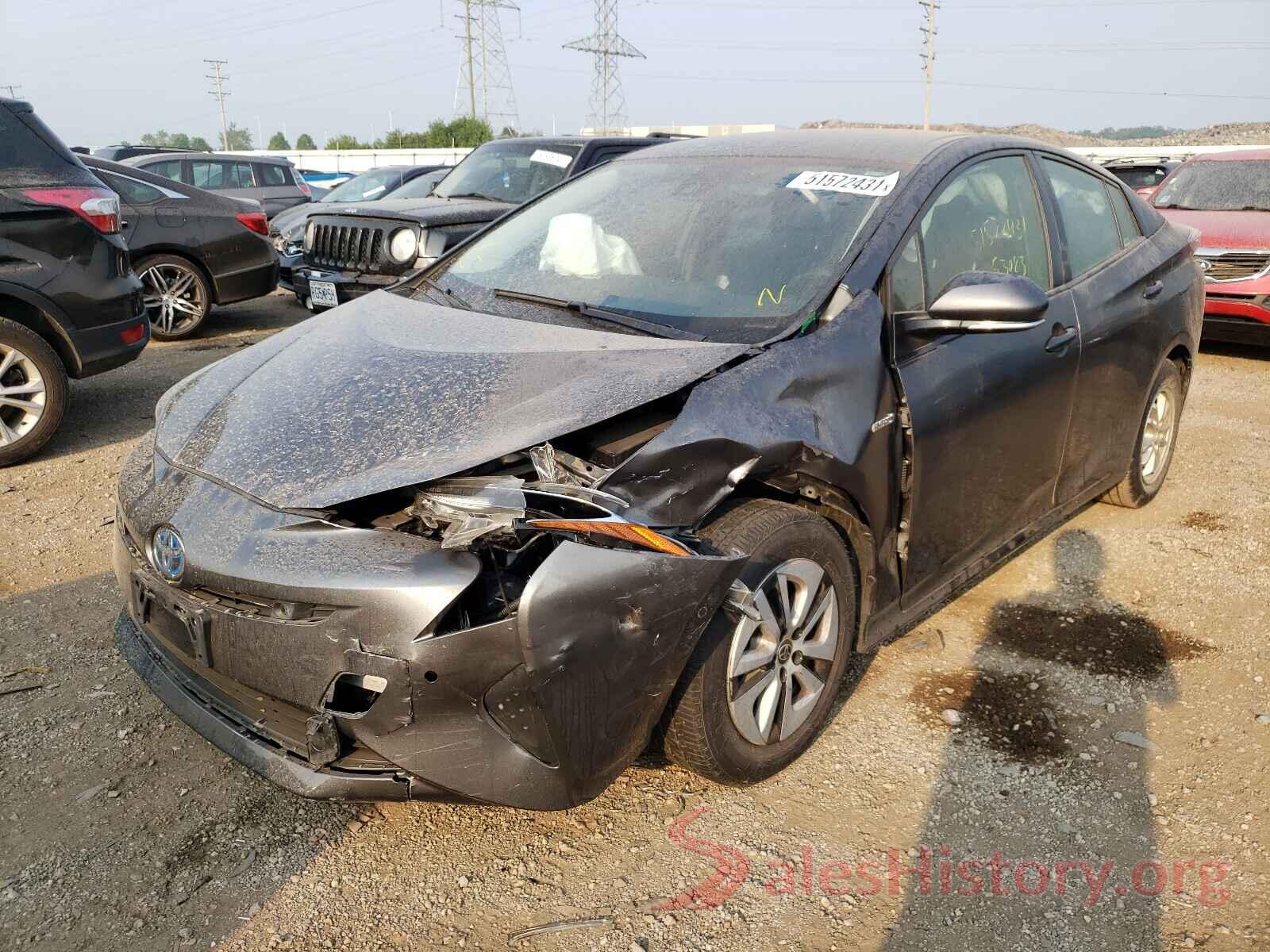 JTDKBRFU6H3565719 2017 TOYOTA PRIUS