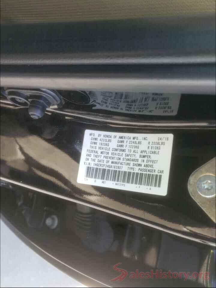 1HGCR2F34GA183957 2016 HONDA ACCORD