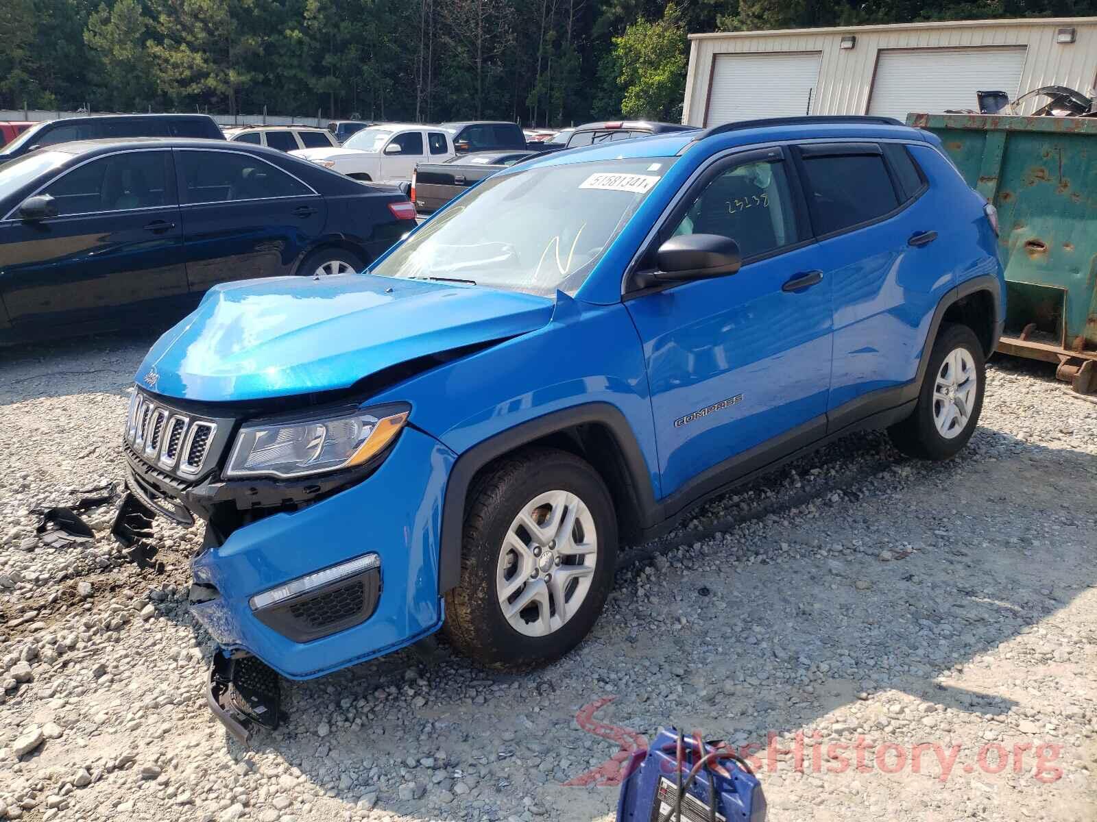 3C4NJCABXLT220015 2020 JEEP COMPASS