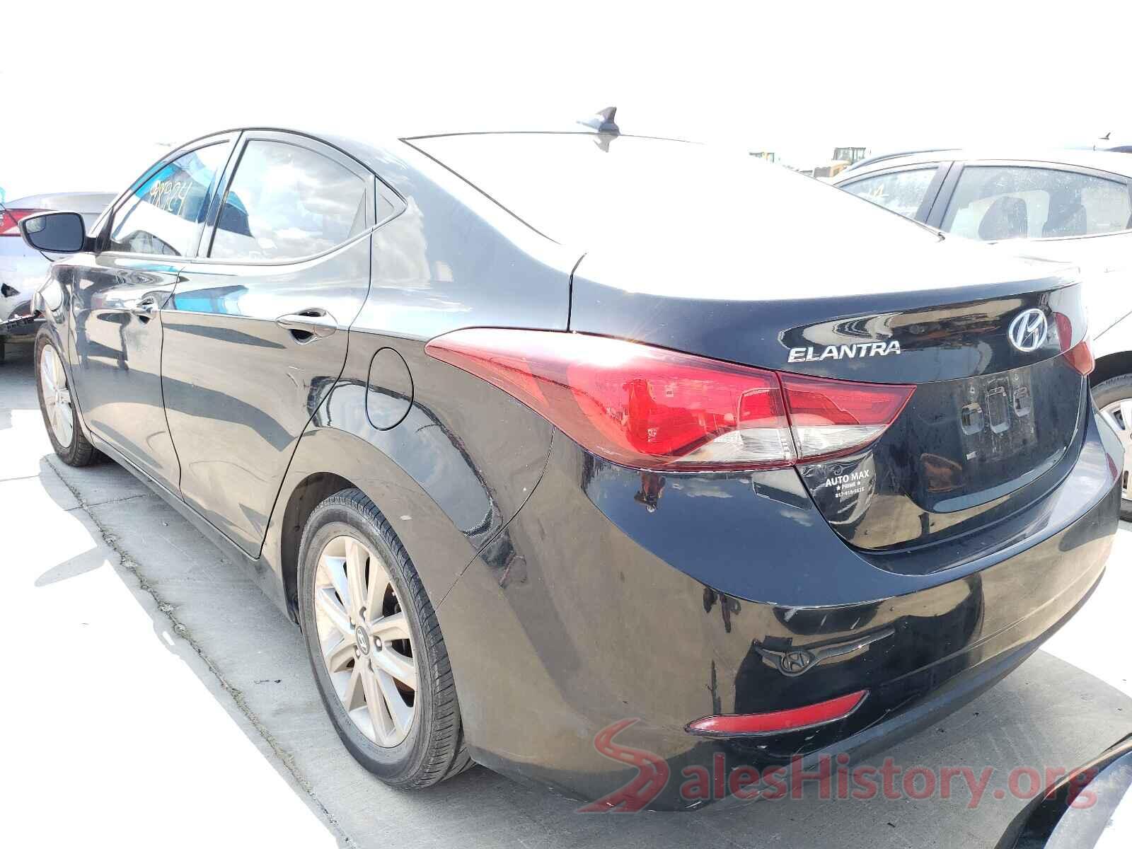 5NPDH4AE8GH742204 2016 HYUNDAI ELANTRA