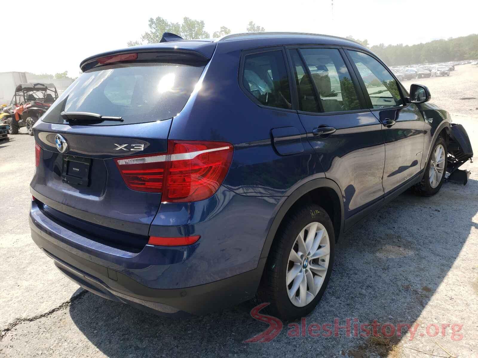 5UXWX9C3XH0W80208 2017 BMW X3