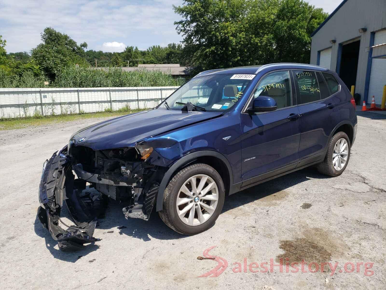 5UXWX9C3XH0W80208 2017 BMW X3