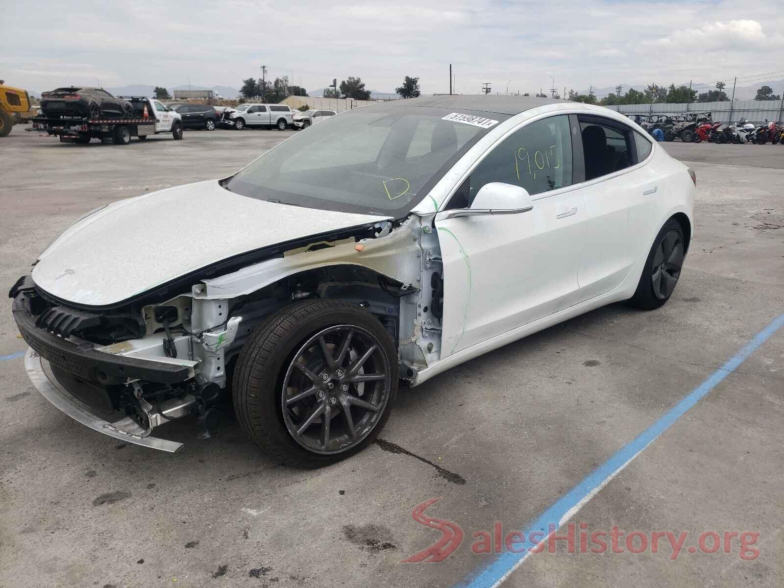 5YJ3E1EB1KF433460 2019 TESLA MODEL 3