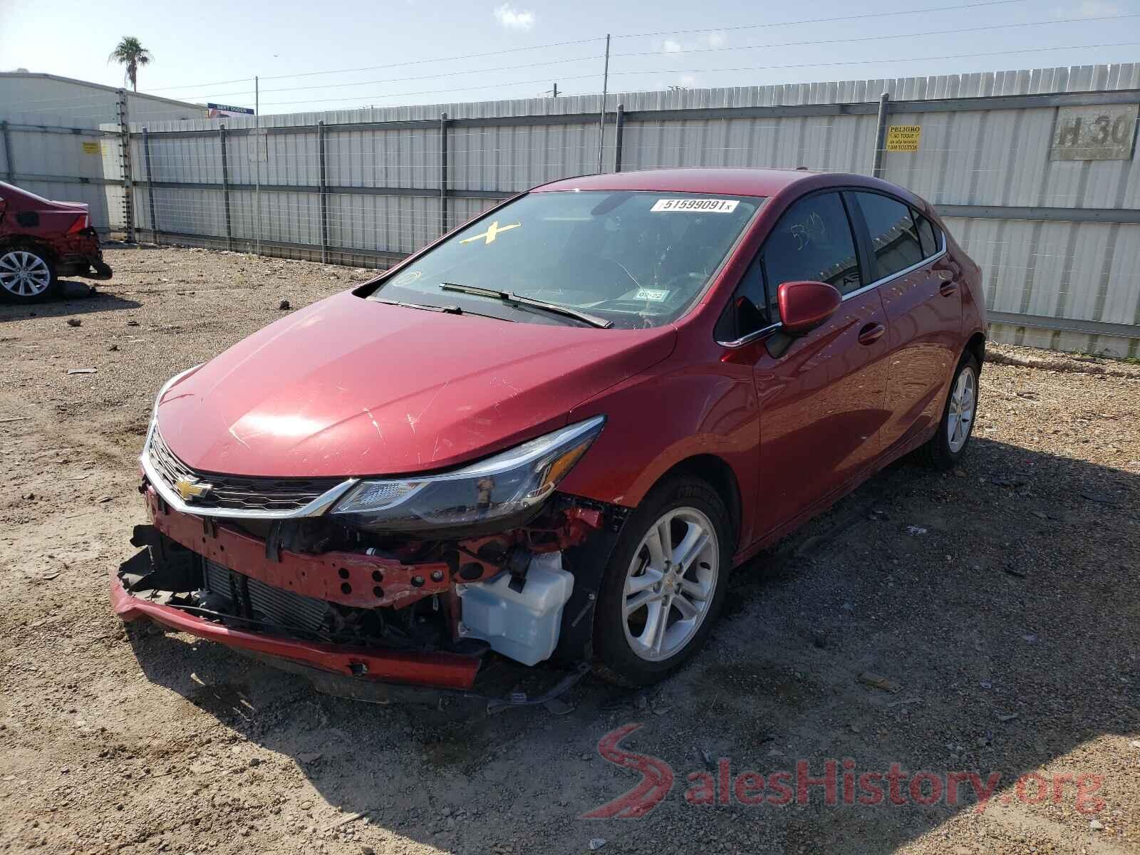 3G1BE6SM3JS653390 2018 CHEVROLET CRUZE