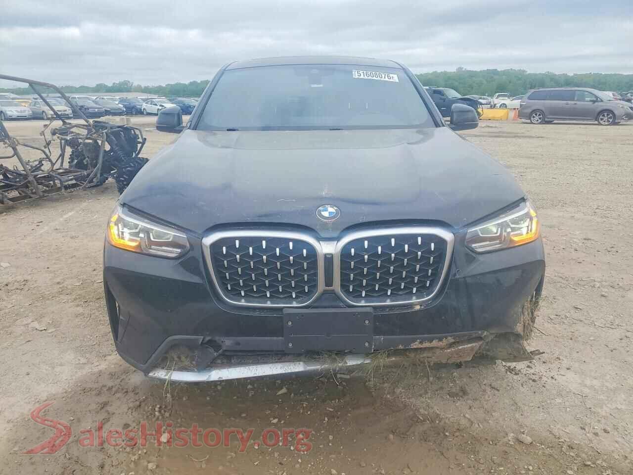 2022 BMW X4 VIN 5UX33DT08N9K79688, rear view