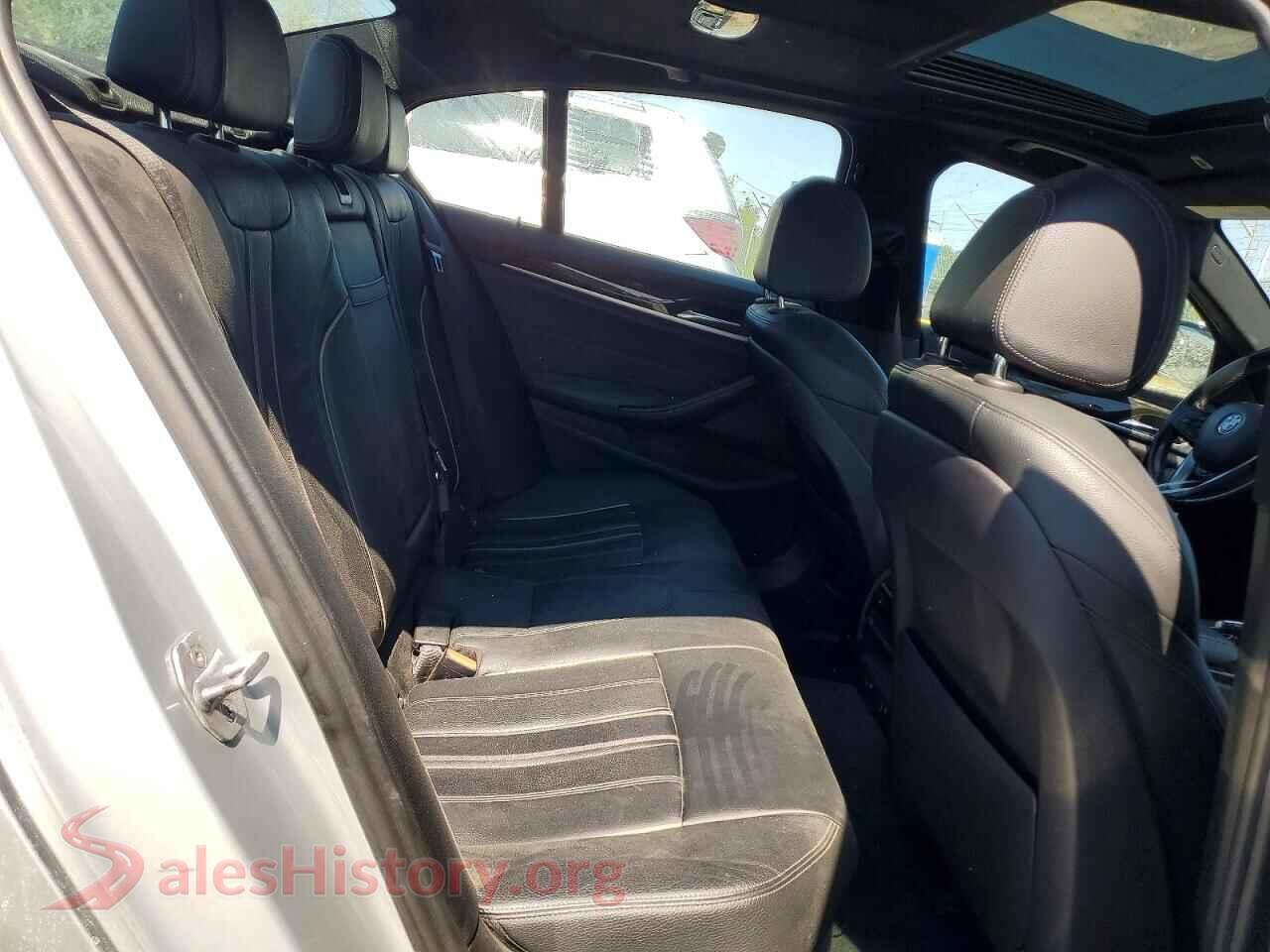 2017 BMW 5 SERIES VIN WBAJA7C38HWA70435, odometer mileage