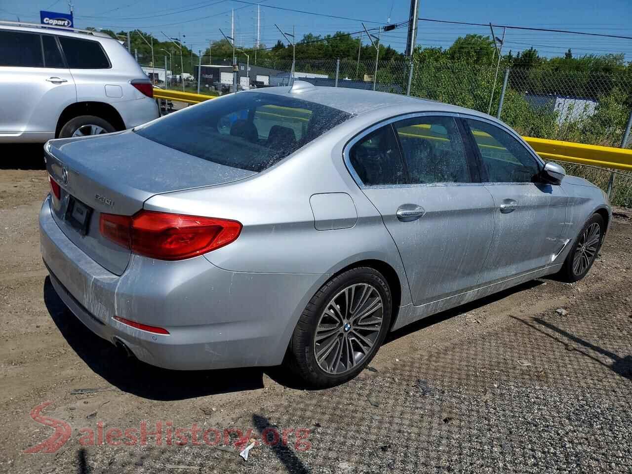 2017 BMW 5 SERIES VIN WBAJA7C38HWA70435, right side view