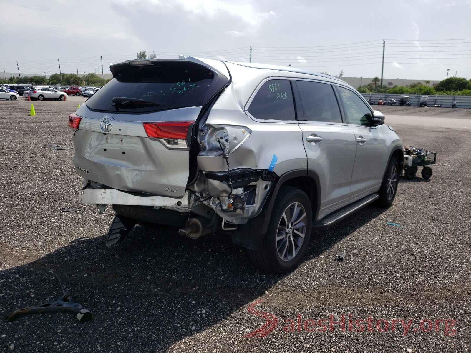 5TDKZRFH5JS543858 2018 TOYOTA HIGHLANDER